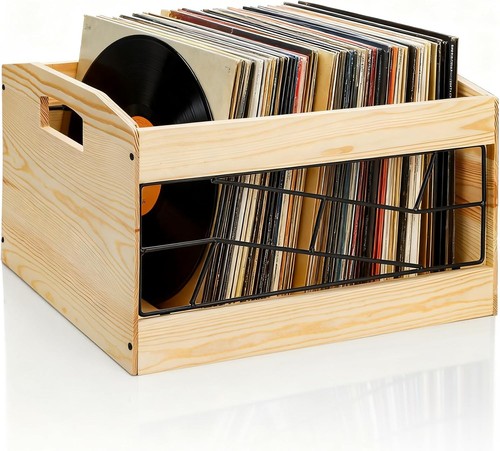 Vinyl record storage crate - vinyl,