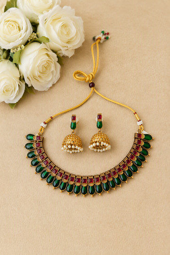 Green nagapada mala - green,