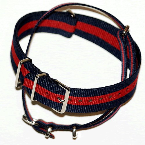 Blue red stripe - red, nato