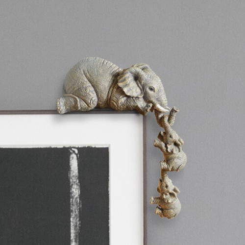 Trio resin elephant statues - trio,