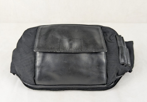 Vintage gucci black leather - gucci,