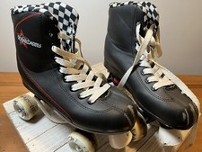 Roller Derby Roller Star 600 Quad Men’s Boys Black Roller Skates Size 6
