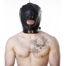 Genuine Leather Bondage Hood