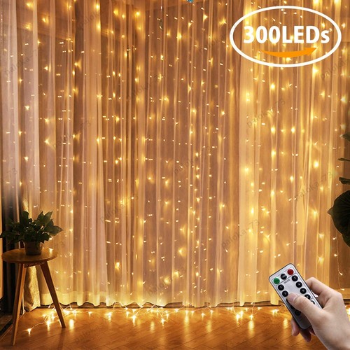 300 led curtain lights fairy - 300,