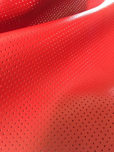 Perforated vinyl faux leather - faux,