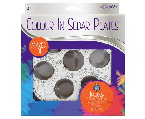 Colour your own seder plate - colour,