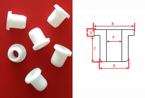 Silicone rubber grommet white - silicone,