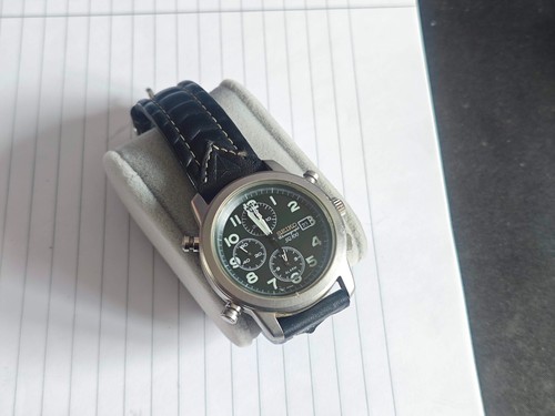 Seiko sq100 chronograph green - seiko,