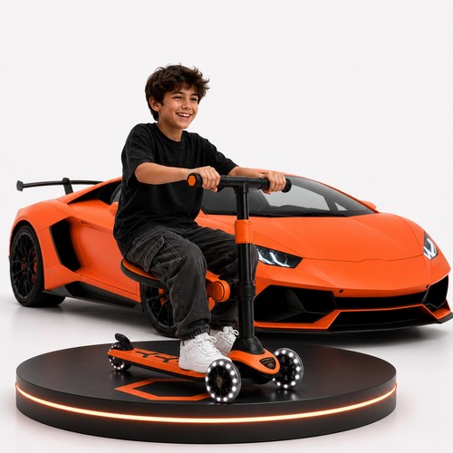Kids wheel scooter - wheel, seat