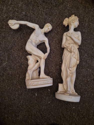 Greek goddess alabaster figure - greek,
