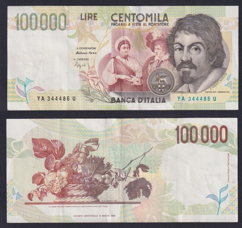 Italy banknote 100000 lire
