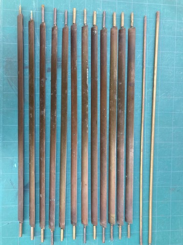 Antique brass stair - stair, x12