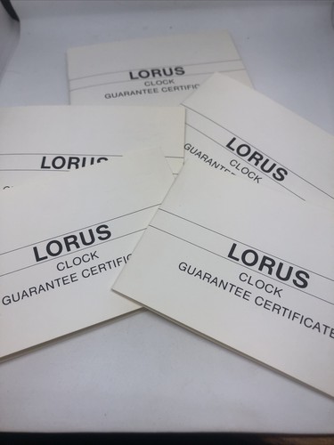 Lorus clock guarantee - clock,