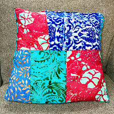 Indian Patchwork Cushion Cover 40x40cm Handmade Ethnic Decorative Pillow Case