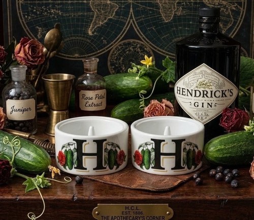 Hendricks gin ceramic cucumber - ceramic,
