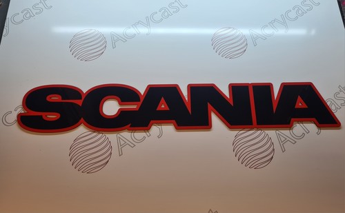 Scania outlined grill - outlined, badge