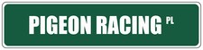 Green Aluminum Weatherproof Road Street Signs Pigeon Racing Home Decor Wall