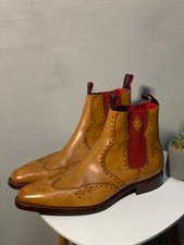 Jeffery West Tan Brown Leather