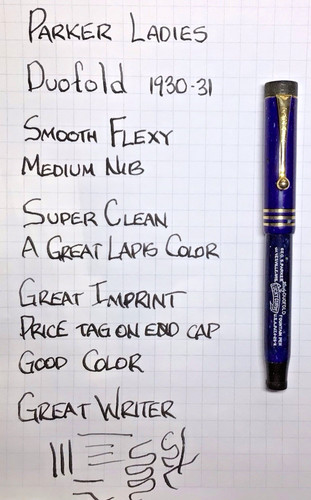 Parker lady duofold lapis blue - parker,