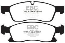 EBC Ultimax Frt Pad for Mercedes M Class W166 ML250D 2.1TD AMG Sport 204HP 11>15