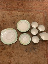 Vintage Art Deco Hand Painted Windsor China CWS Bone China Tea Set