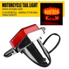 Motorcycle Motorbike Rear Fender Tail Light Led Stop Brake Lamp For Dirt Bike 1x