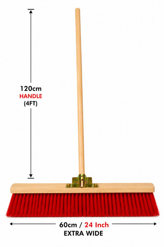 Stiff garden broom - stiff,