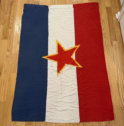 Vintage yugoslavia flag hand - flag,
