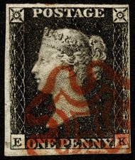 Penny black stamp GB Q