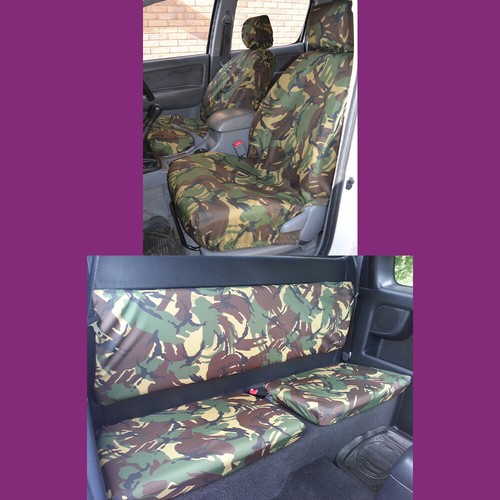 Green camo tailored front - front, rear