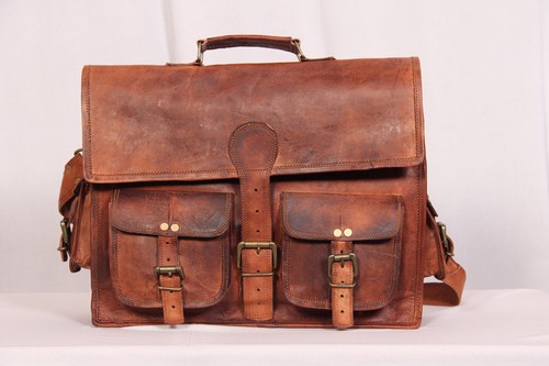 Men real leather - leather, vintage