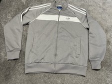 Adidas Track Jacket White Grey