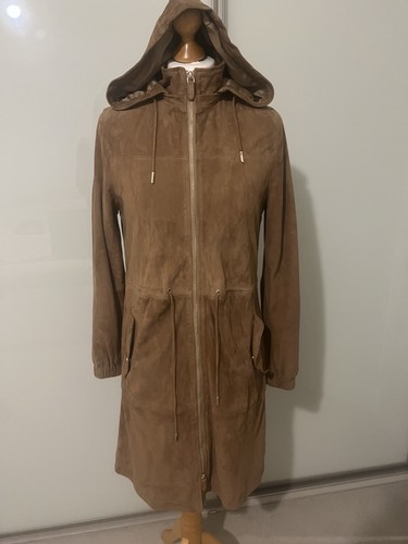 Massimo dutti suede parka - suede, with