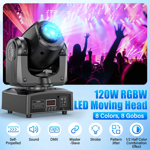 120w rgbw moving head - head, stage