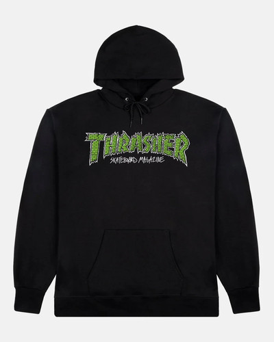 Thrasher brick hoody black - hoody,