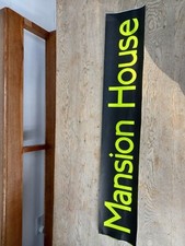 "Mansion House" original London bus blind destination West Ham vintage