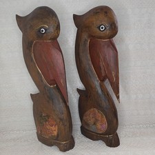 Vintage pair wooden Water
