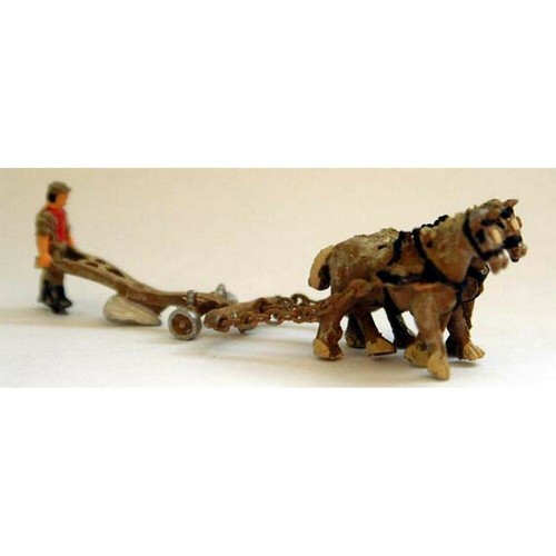 Horse drawn plough - plough, and