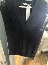 Zara Pleated Chiffon Blouse