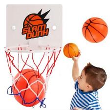 ^Mini Basketball Hoop Net Indoor Over The Door Backboard Ball With Game Pump HOT