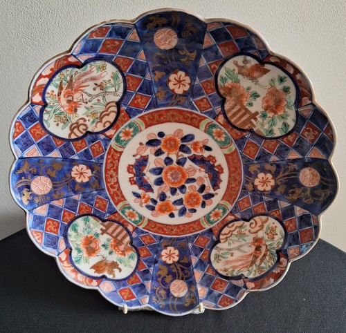 19th century imari plate - , meiji