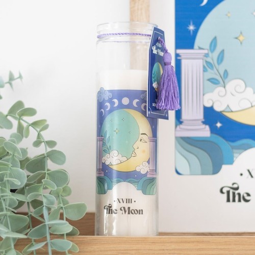 Tarot moon violet - moon, tall
