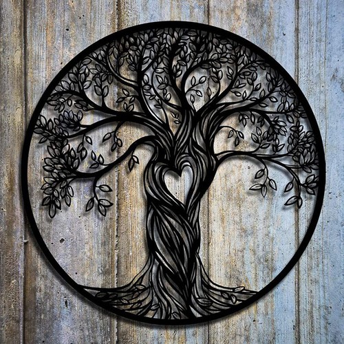 Tree life metal hanging - tree,