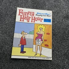 Funny Half Hour 262 Comic Cartoon Magazine Vintage Adult Naughty Humour 