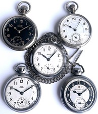 Five Pocket Watches Vintage