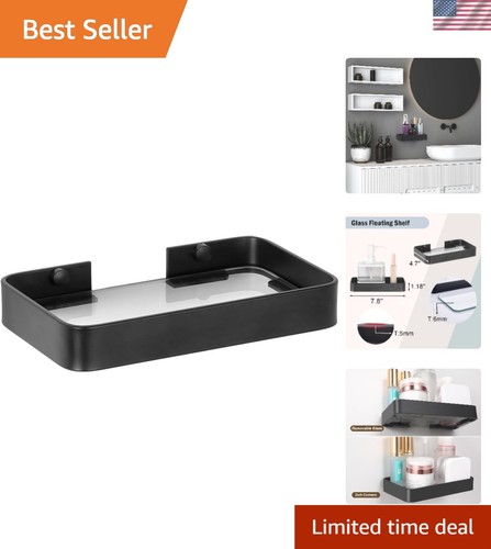 Small bathroom shelves glass - small,