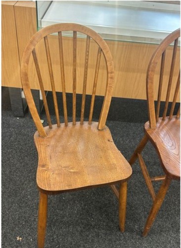 Pair antique vintage elm - pair,
