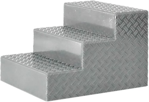 Silver wrestling ring stairs - silver,