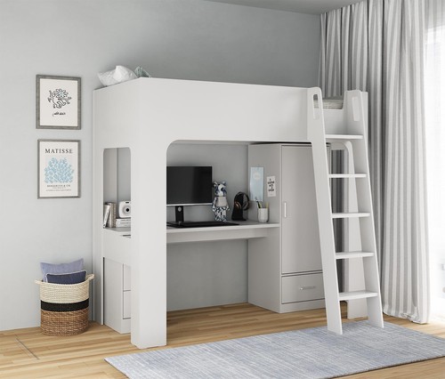 Grey wood finish high - wood, sleeper