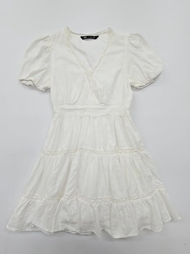 Zara white neck - puff, sleeve